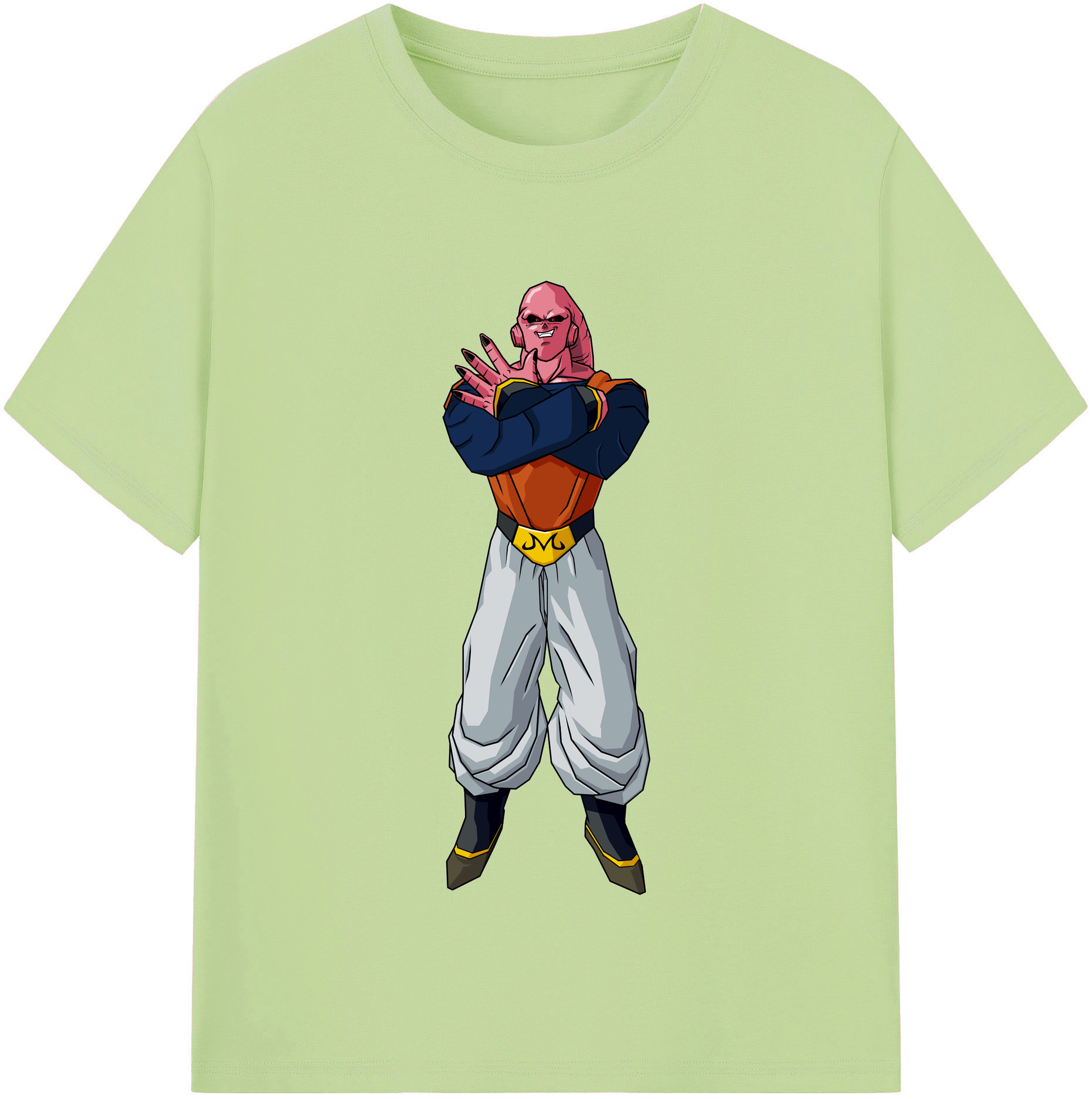 （画像用） ドラゴンボール 魔人ブウ DRAGON BALL Majin Buu 綿100％半袖Tシャツ（フロントプリント）